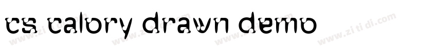 cs calory drawn demo字体转换 cs calory drawn demo字体转换
